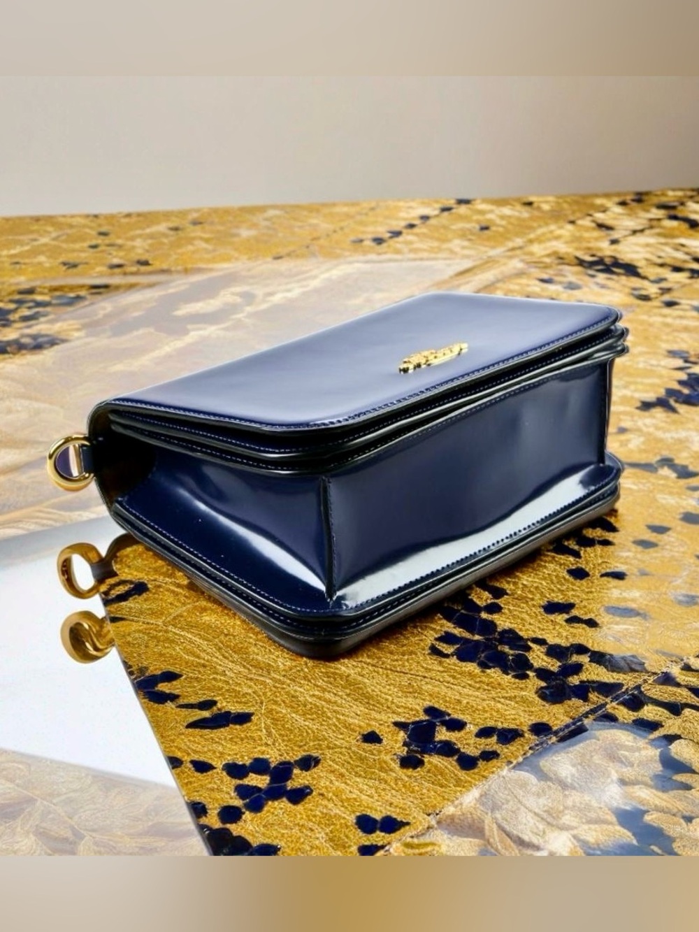 New! COACH Quinn Crossbody & Wallet Set | True Navy Spazzolato Leather (NWOT) - Picture 6 of 7